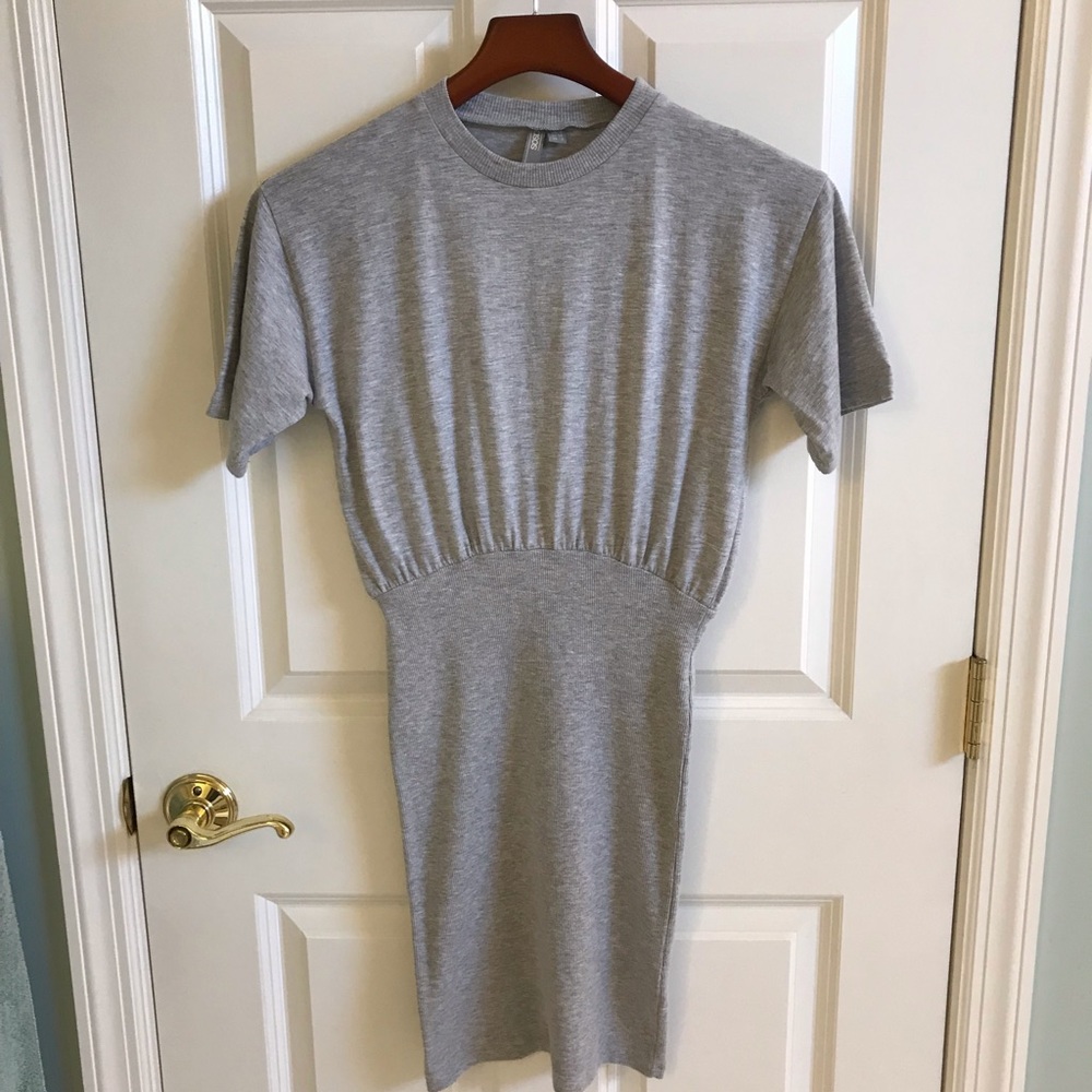 ASOS Body-con ribbed t shirt dress with oversized top - Picture 4 of 11
